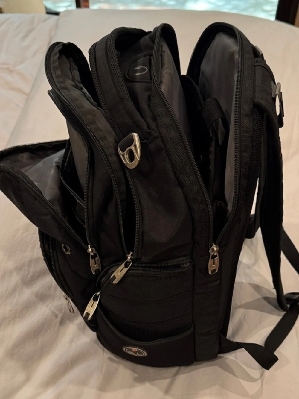 SwissGear Wenger Laptop Backpack Black ScanSmart Multi-Comp TSA